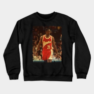 Dominique Wilkins - Vintage Design Of Basketball Crewneck Sweatshirt